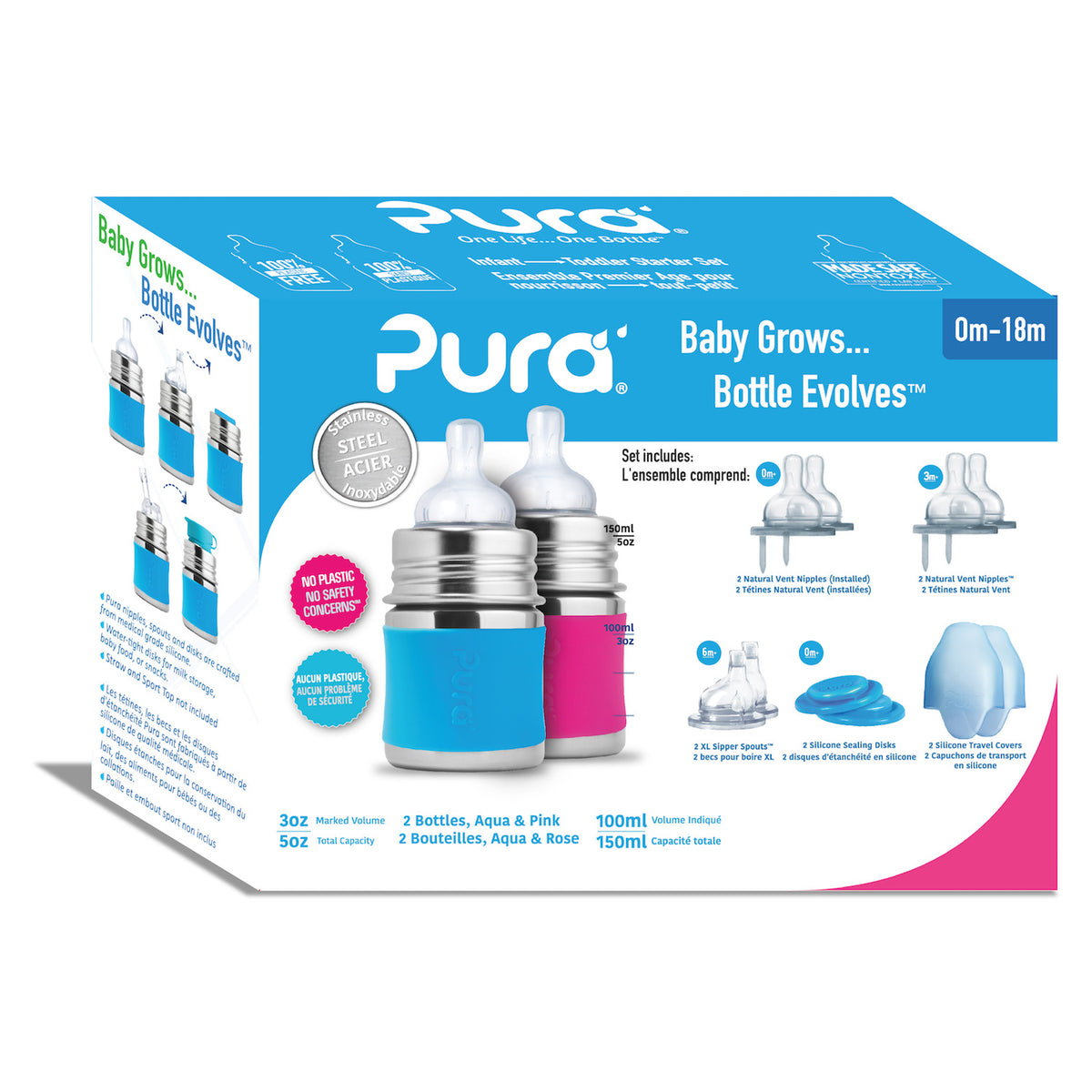 Pura Stainless Steel Infant Starter Set