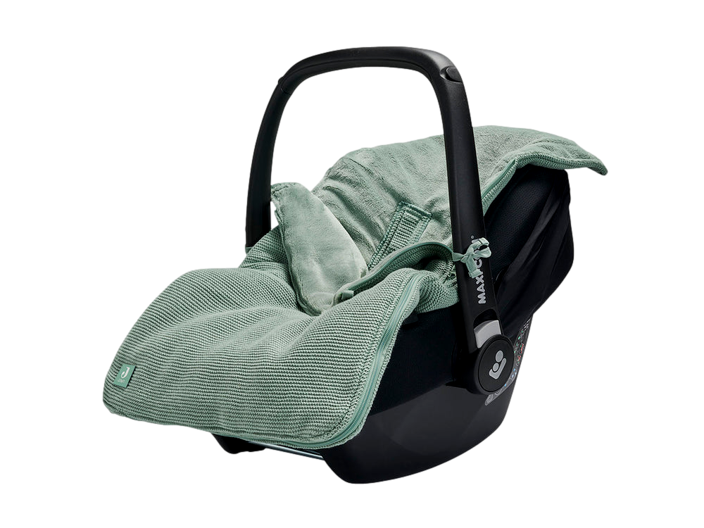 Voetenzak voor Autostoel & Kinderwagen - Basic Knit - Forest Green