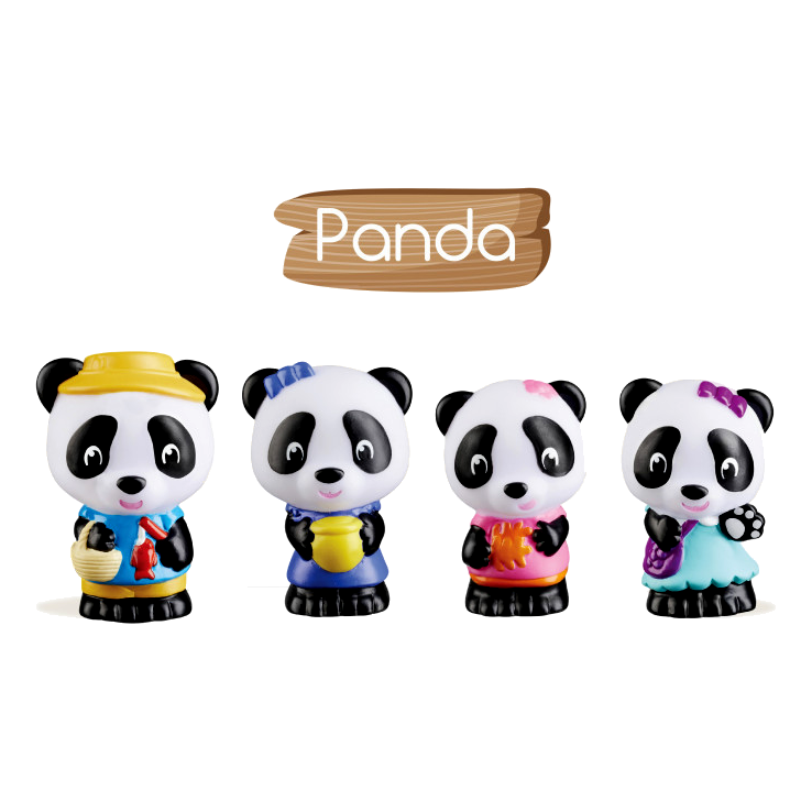 Klorofil - Familie Panda speelset
