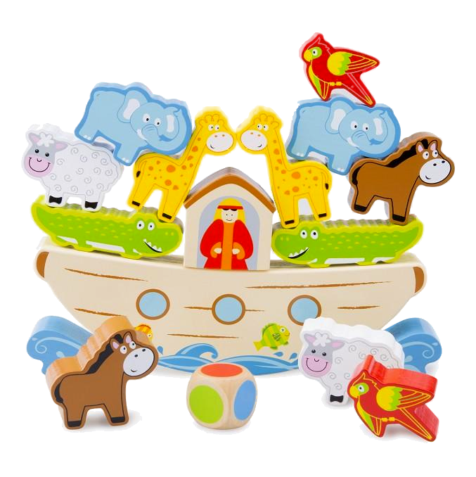 Houten balansspel – Ark van Noach Houten speelgoed New Classic Toys