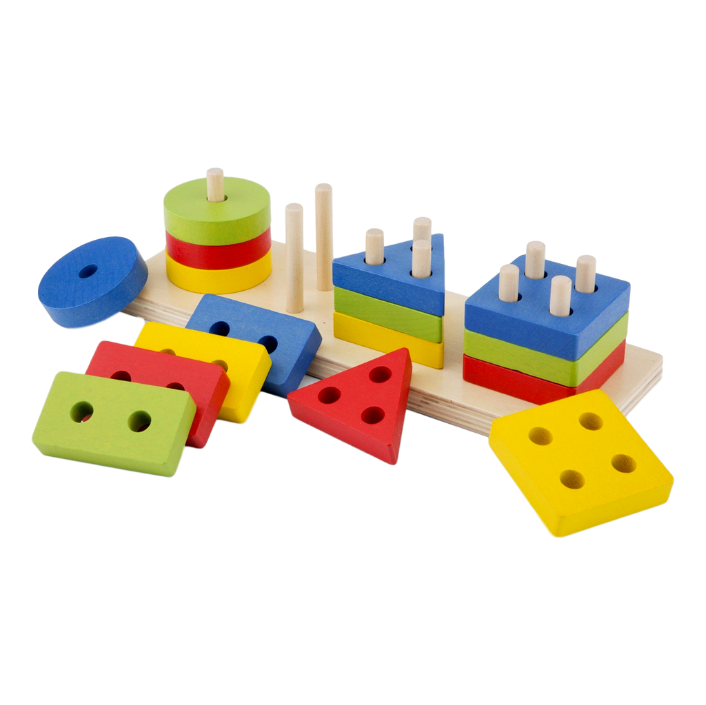 Geometrische vormen puzzel Houten speelgoed New Classic Toys